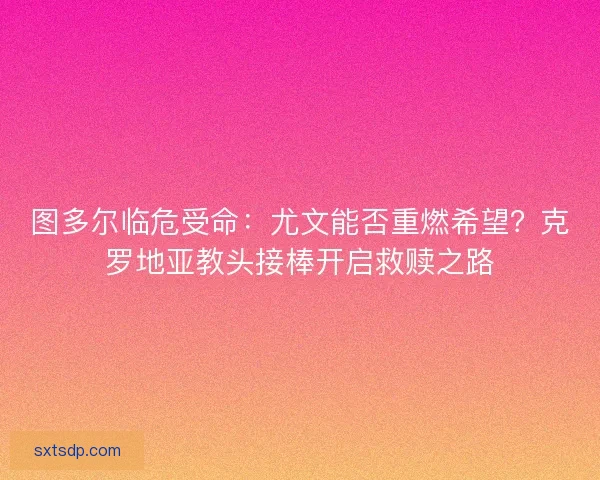 图多尔临危受命：尤文能否重燃希望？克罗地亚教头接棒开启救赎之路